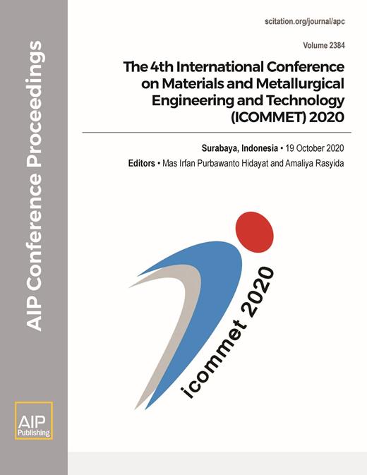 AIP Conference Proceedings Cover Image for Volume 2384, Issue 1