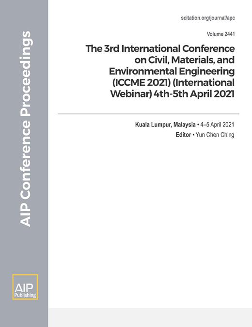 AIP Conference Proceedings Cover Image for Volume 2441, Issue 1