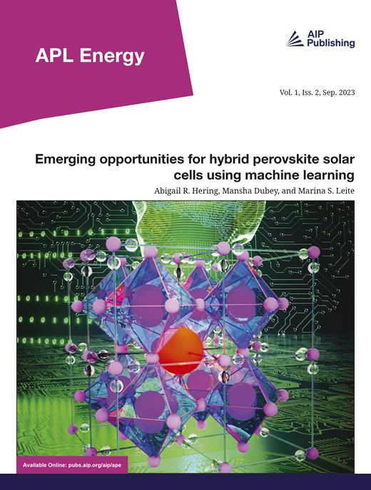 Volume 1 Issue 2 | APL Energy | AIP Publishing