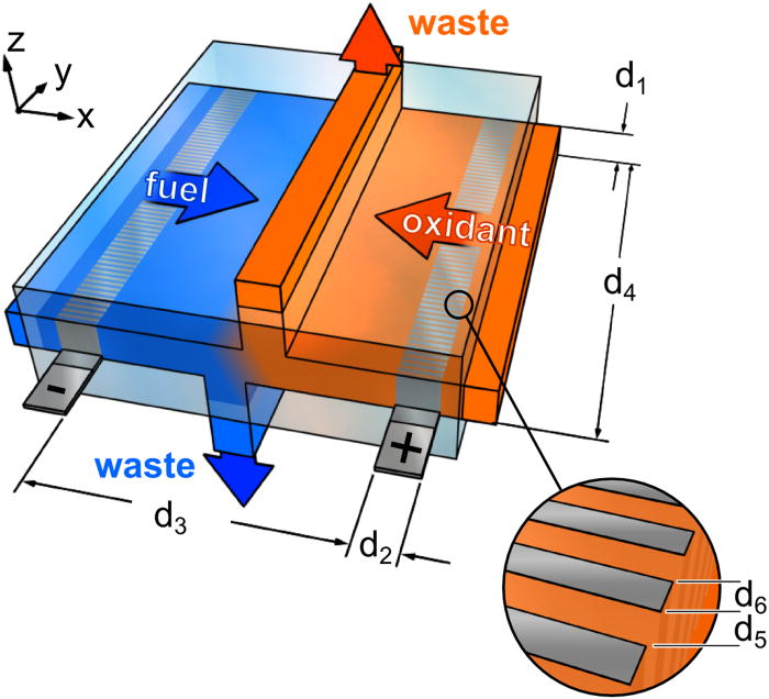 Performance improvement of microfuel cell by manipulating the charged
