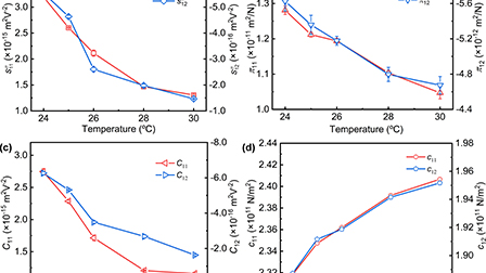 Unveiling the coupling effect of strain behavior and electro-optic Unveiling the coupling effect of strain behavior and electro-optic