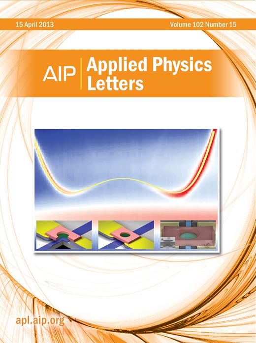 Applied Physics Letters Cover Image for Volume 102, Issue 15