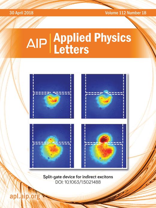 Applied Physics Letters Cover Image for Volume 112, Issue 18