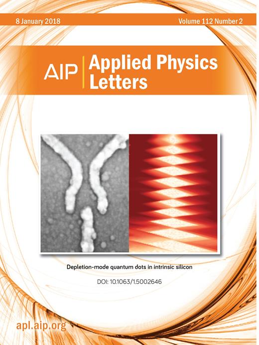 Applied Physics Letters Cover Image for Volume 112, Issue 2