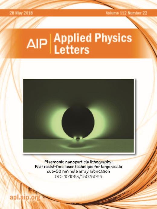Applied Physics Letters Cover Image for Volume 112, Issue 22