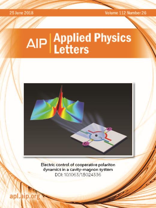 Applied Physics Letters Cover Image for Volume 112, Issue 26