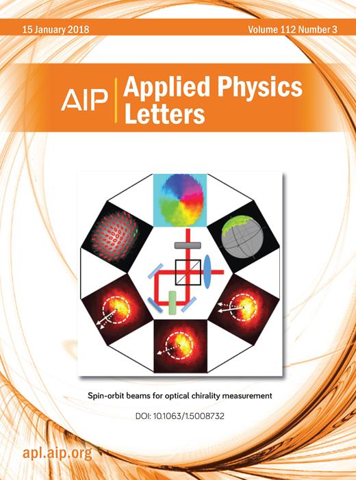 Applied Physics Letters Cover Image for Volume 112, Issue 3
