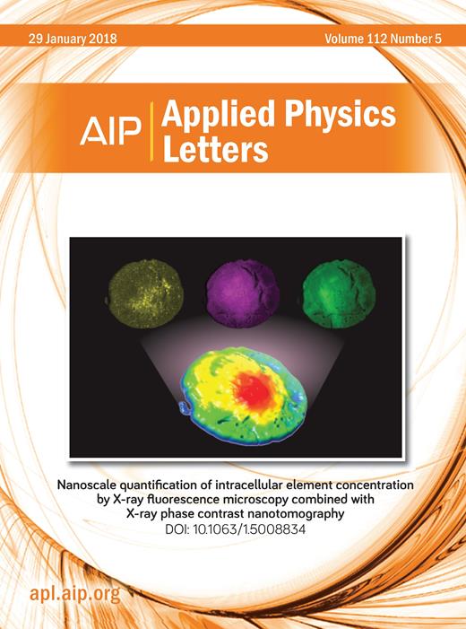 Applied Physics Letters Cover Image for Volume 112, Issue 5