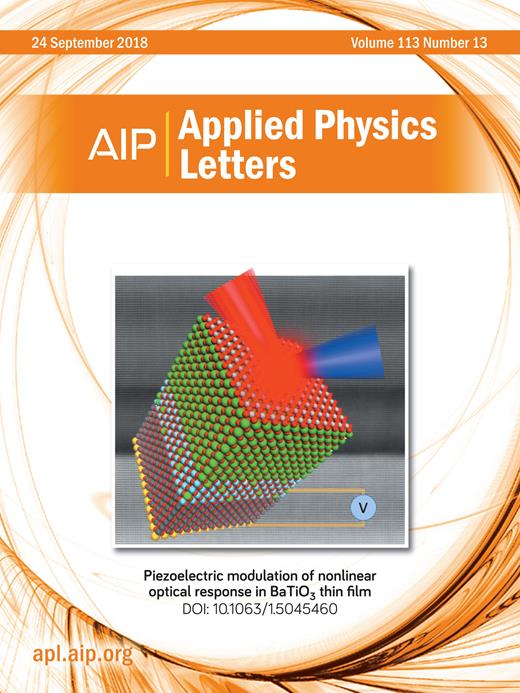 Applied Physics Letters Cover Image for Volume 113, Issue 13