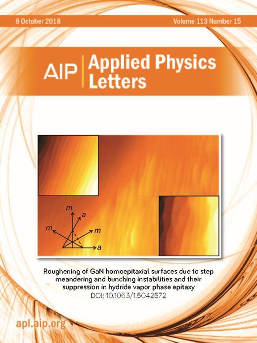 Applied Physics Letters Cover Image for Volume 113, Issue 15