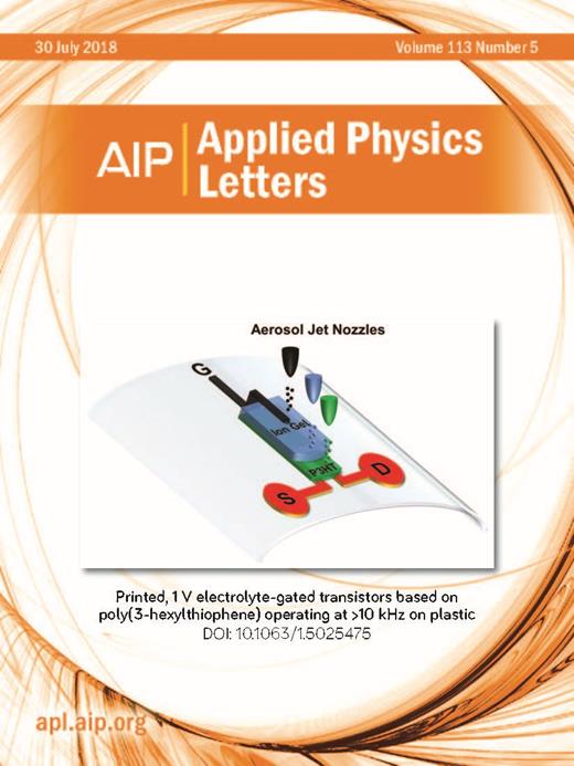 Applied Physics Letters Cover Image for Volume 113, Issue 5