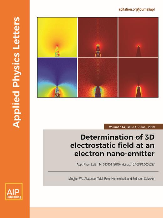 Applied Physics Letters Cover Image for Volume 114, Issue 1