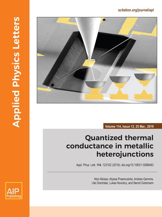 Applied Physics Letters Cover Image for Volume 114, Issue 12