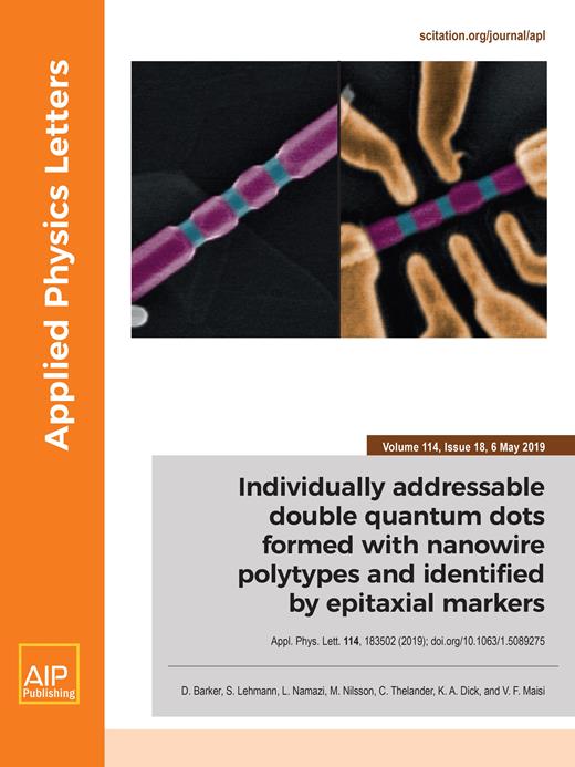 Applied Physics Letters Cover Image for Volume 114, Issue 18