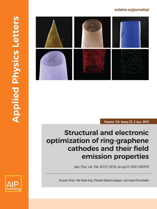 Applied Physics Letters Cover Image for Volume 114, Issue 22
