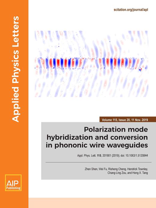 Applied Physics Letters Cover Image for Volume 115, Issue 20