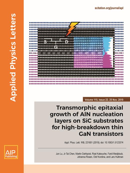 Applied Physics Letters Cover Image for Volume 115, Issue 22