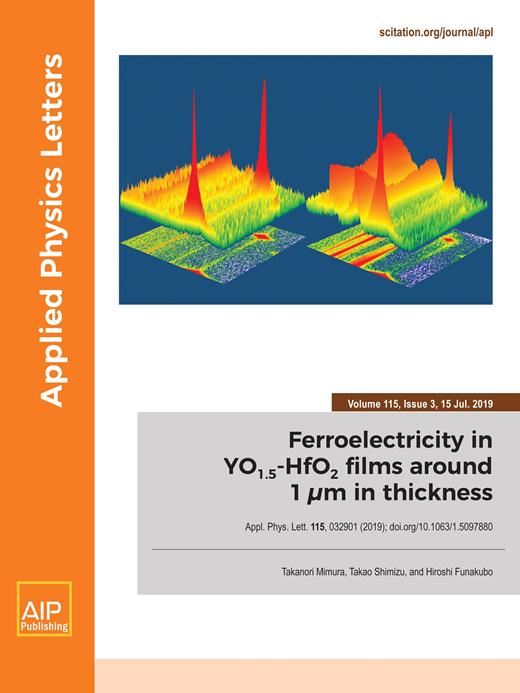 Applied Physics Letters Cover Image for Volume 115, Issue 3