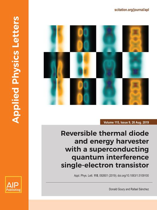Applied Physics Letters Cover Image for Volume 115, Issue 9