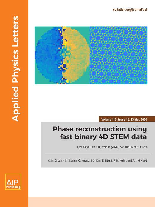 Applied Physics Letters Cover Image for Volume 116, Issue 12