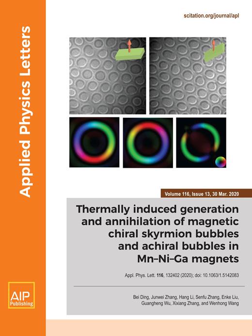 Applied Physics Letters Cover Image for Volume 116, Issue 13