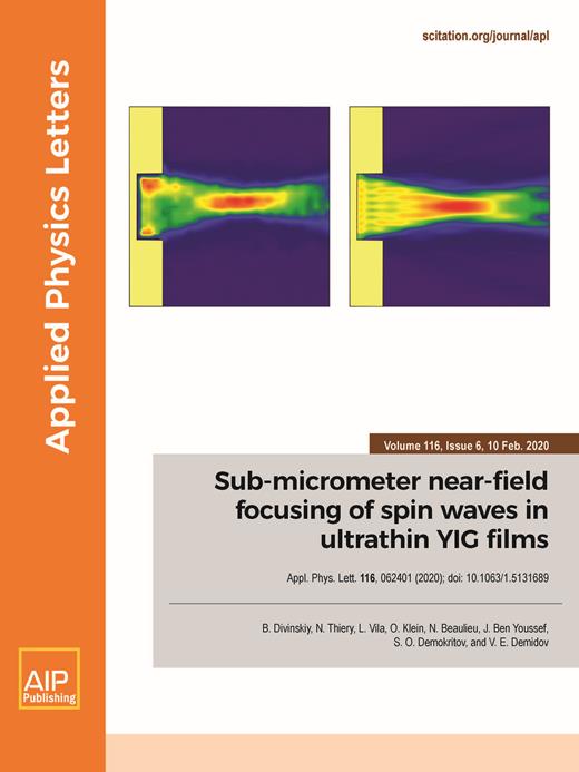 Applied Physics Letters Cover Image for Volume 116, Issue 6