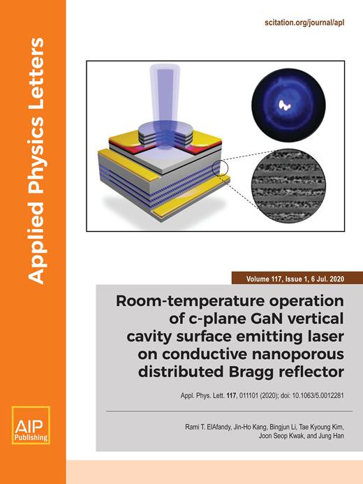 Applied Physics Letters Cover Image for Volume 117, Issue 1