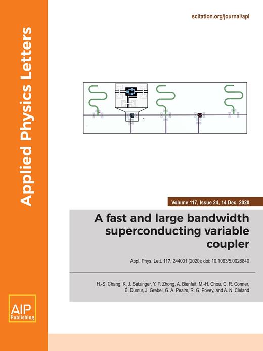 Applied Physics Letters Cover Image for Volume 117, Issue 24