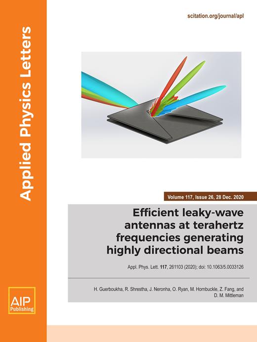 Applied Physics Letters Cover Image for Volume 117, Issue 26