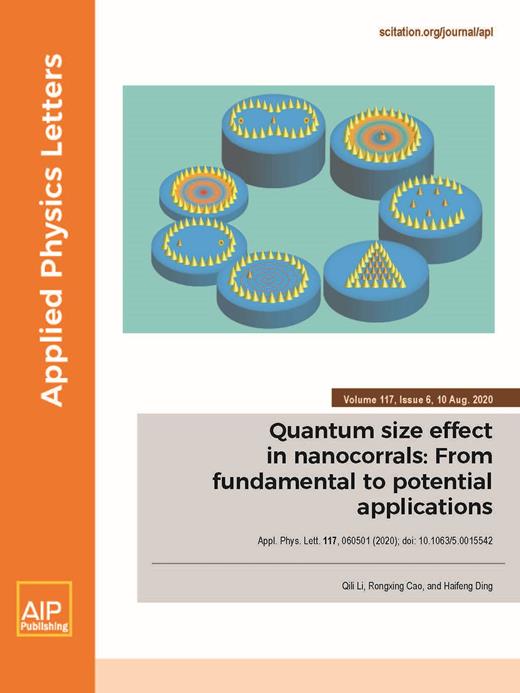 Applied Physics Letters Cover Image for Volume 117, Issue 6