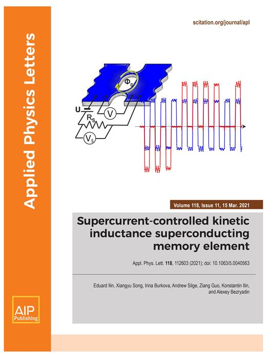 Applied Physics Letters Cover Image for Volume 118, Issue 11