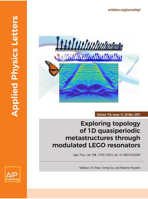 Applied Physics Letters Cover Image for Volume 118, Issue 13