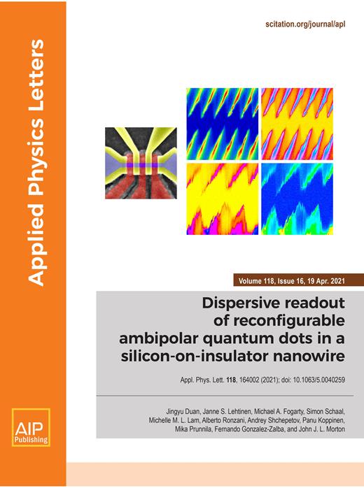 Applied Physics Letters Cover Image for Volume 118, Issue 16