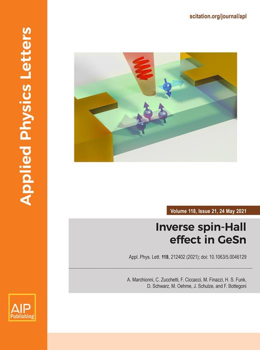 Applied Physics Letters Cover Image for Volume 118, Issue 21