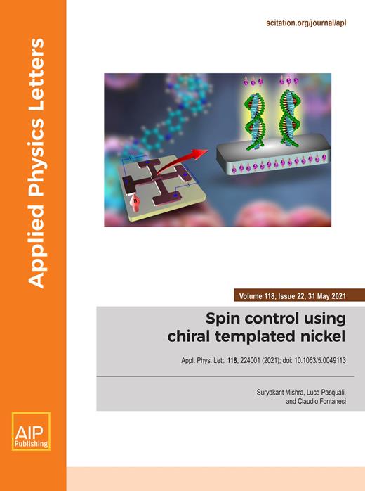 Applied Physics Letters Cover Image for Volume 118, Issue 22