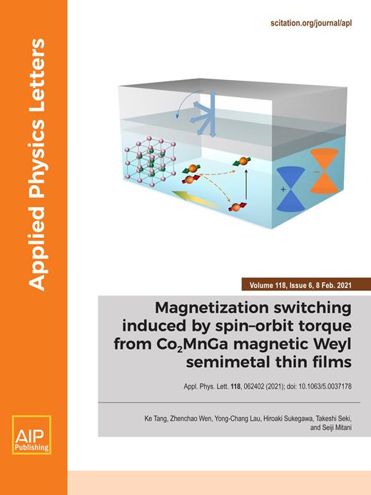 Applied Physics Letters Cover Image for Volume 118, Issue 6