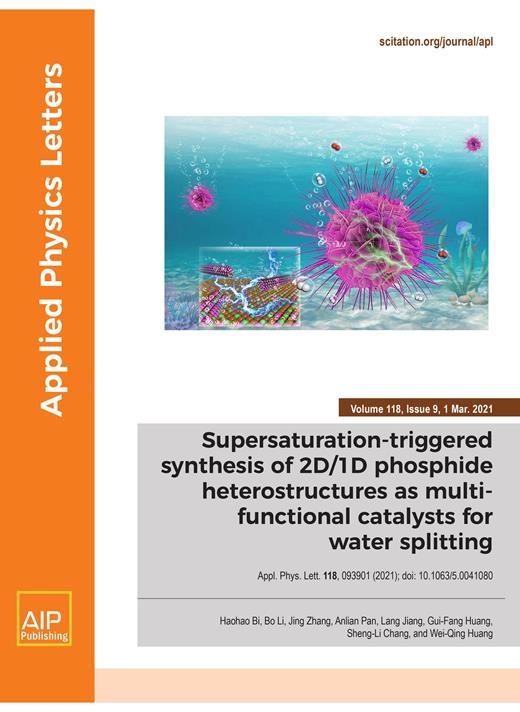 Applied Physics Letters Cover Image for Volume 118, Issue 9