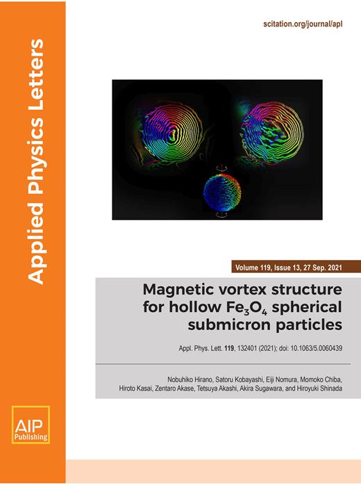 Applied Physics Letters Cover Image for Volume 119, Issue 13