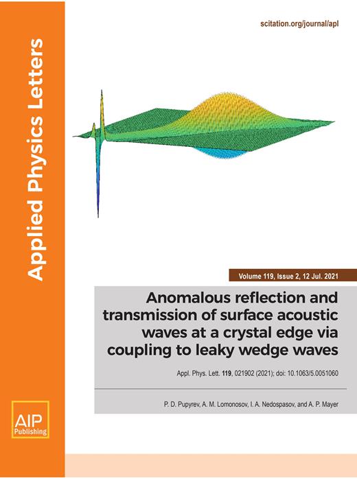 Applied Physics Letters Cover Image for Volume 119, Issue 2