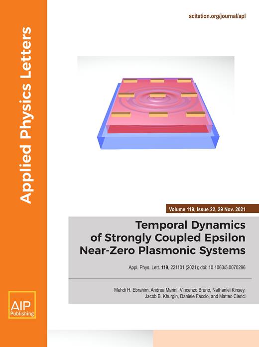 Applied Physics Letters Cover Image for Volume 119, Issue 22