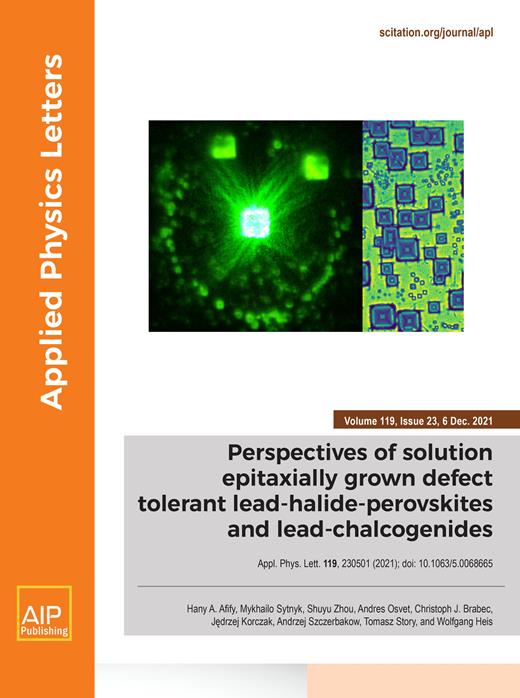 Applied Physics Letters Cover Image for Volume 119, Issue 23