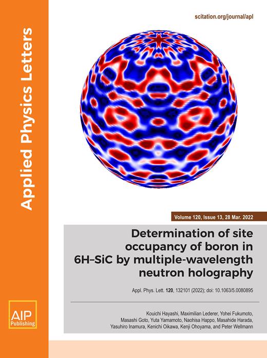 Applied Physics Letters Cover Image for Volume 120, Issue 13