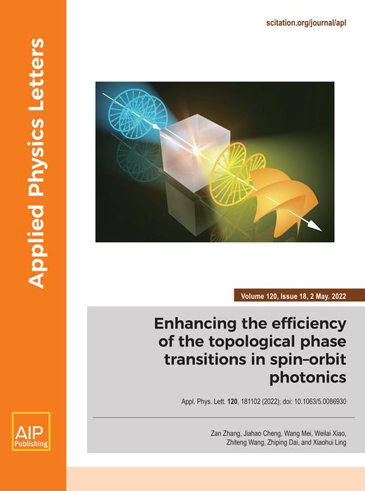 Applied Physics Letters Cover Image for Volume 120, Issue 18