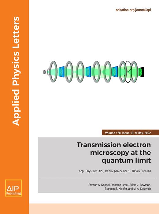 Applied Physics Letters Cover Image for Volume 120, Issue 19