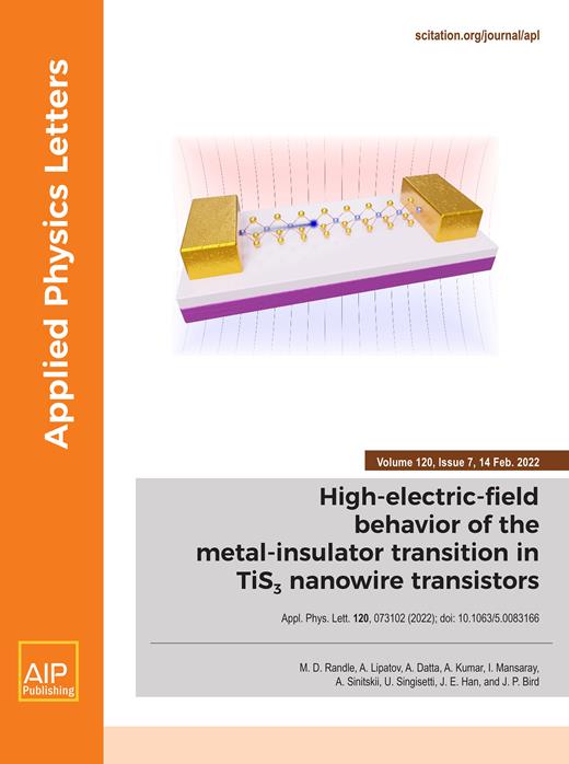 Applied Physics Letters Cover Image for Volume 120, Issue 7
