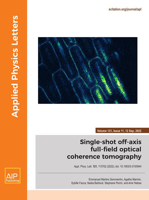 Applied Physics Letters Cover Image for Volume 121, Issue 11