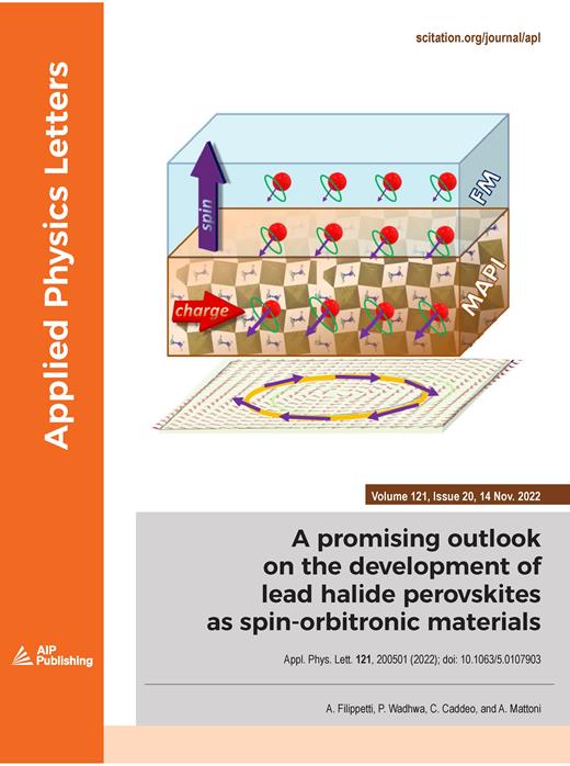 Applied Physics Letters Cover Image for Volume 121, Issue 20