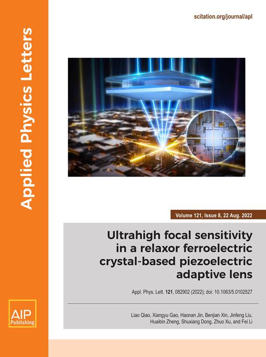 Applied Physics Letters Cover Image for Volume 121, Issue 8