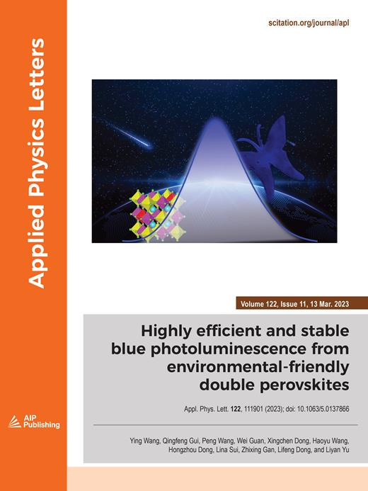 Applied Physics Letters Cover Image for Volume 122, Issue 11