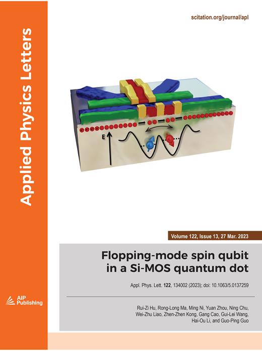 Applied Physics Letters Cover Image for Volume 122, Issue 13